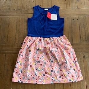 Hanna andersson printed cotton sleeveless dress nwt